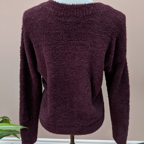 Dark Purple Fuzzy Sweater – Forever 21 - Picture 3 of 5